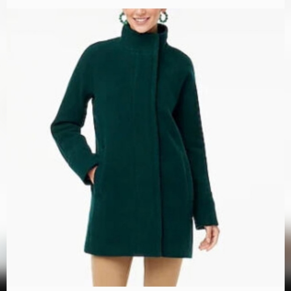NEW! J. Crew City Coat Sz 0 - Picture 2 of 6